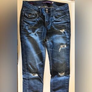 Vigoss Dark Wash Distressed Jeans